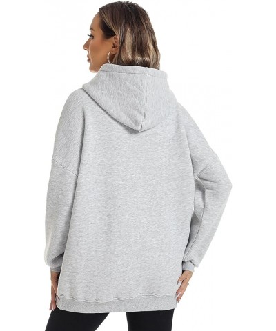 Womens Oversized Hoodies Pullover Fleece Long Sleeve Hooded Sweatshirts Casual Fall Winter Outfits Tops Light Grey $10.56 Hoo...