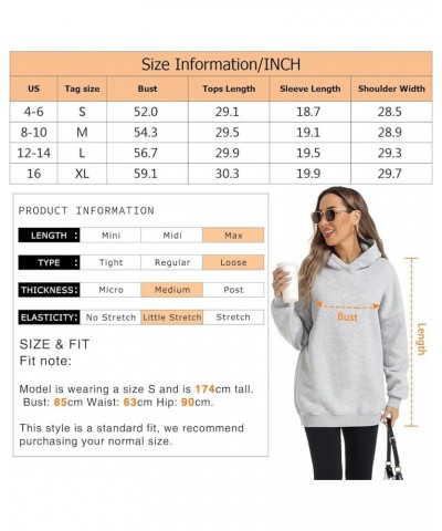 Womens Oversized Hoodies Pullover Fleece Long Sleeve Hooded Sweatshirts Casual Fall Winter Outfits Tops Light Grey $10.56 Hoo...