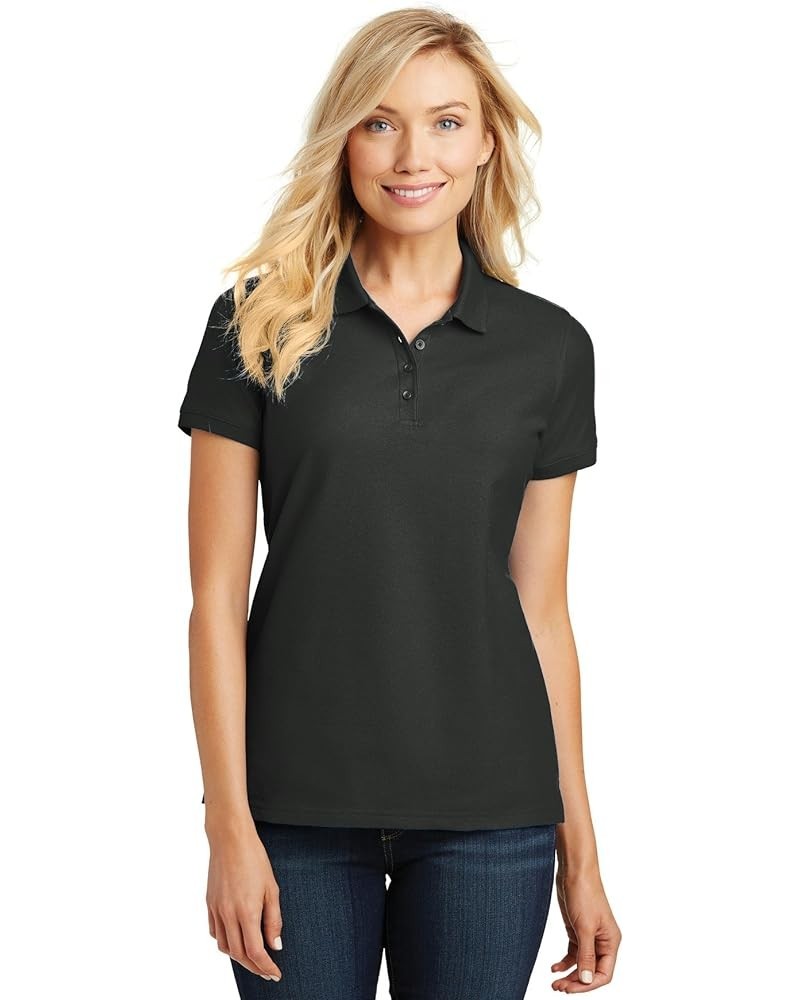 Ladies Core Classic Pique Polo. L100 Deep Black $9.38 Shirts