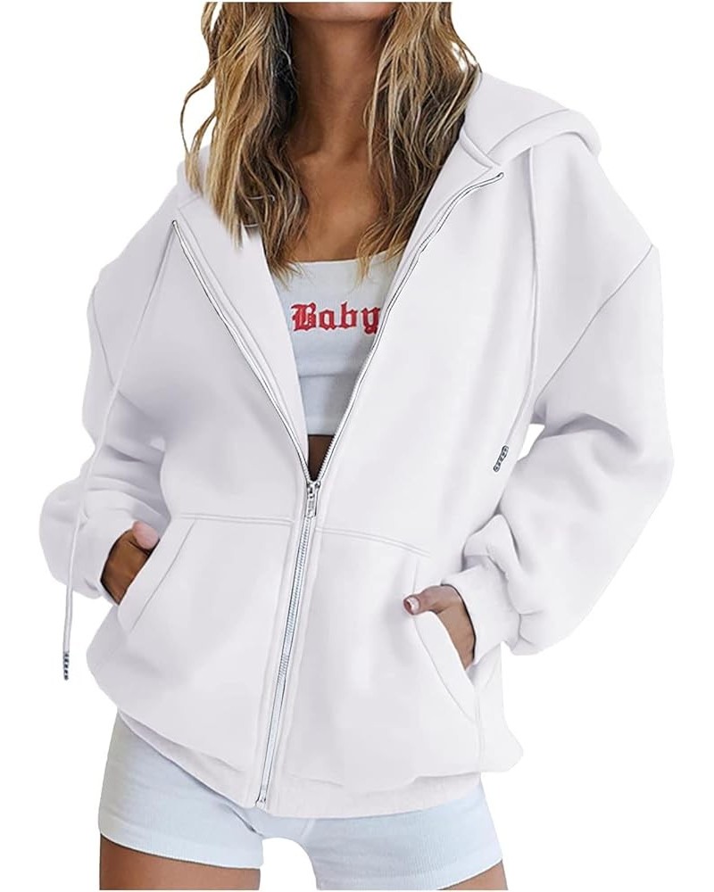 Zip Up Hoodies Women 2023 Fall Fashion Oversized Sweatshirt Y2k Sweaters Pullover Cute Teen Girl Jacket Trendy Winter Clothes...