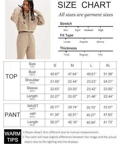 Women's 2 Piece Outfits Hoodies Crop Pullover and Joggers Pants Fleece Tracksuit Sweatsuit Set Light Blue $26.94 Activewear