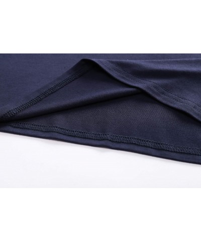 Women's Long Sleeve T-Shirt Comfy Underscrub Tee Basic Stretch Layer Navy $10.74 T-Shirts