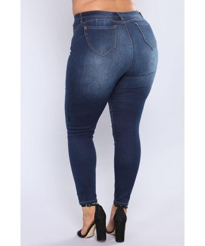 New Plus Size Jeans for Women High Waist Stretch Jeans Casual Denim Pencil Pants Fall Winter Clothing L-5XL 3X-Large 1 $21.71...