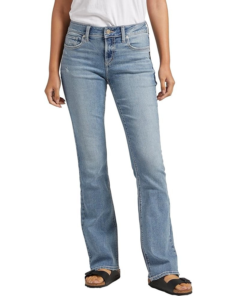 Women's Elyse Mid Rise Comfort Fit Slim Bootcut Jeans Med Wash Ecf291 $13.34 Jeans