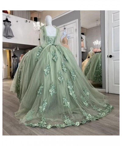 Women's Off Shoulder Quinceanera Dresses Ball Gown with Train Puffy Sweet 15 16 Dresses 3D Flowers Prom Dresses XY078 Gold $4...