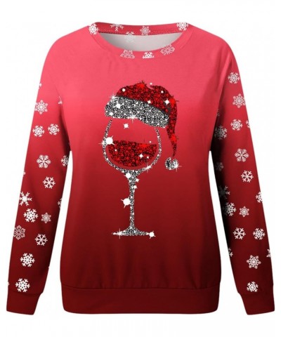 Women Leopard Xmas Tree Print Long Sleeve Raglan Christmas Sweatshirts Crew Neck Raglan Pullover Tops Tee Shirt 3674-atehbnd-...