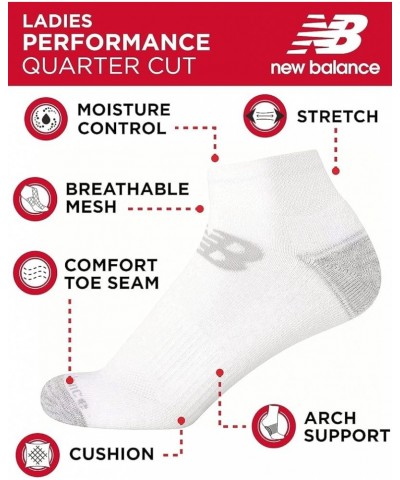 Women's Athletic Socks - Cushion Quarter Cut Ankle Socks (12 Pack) 4-10 Grey Multi $13.74 Activewear