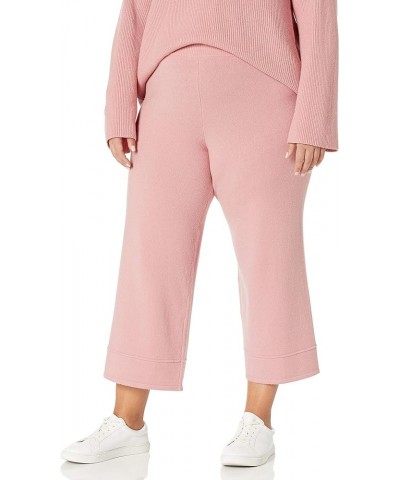 Women's Bernadette Pull-on Loose-fit Cropped Sweater Pant Zephyr Pink $23.85 Pants