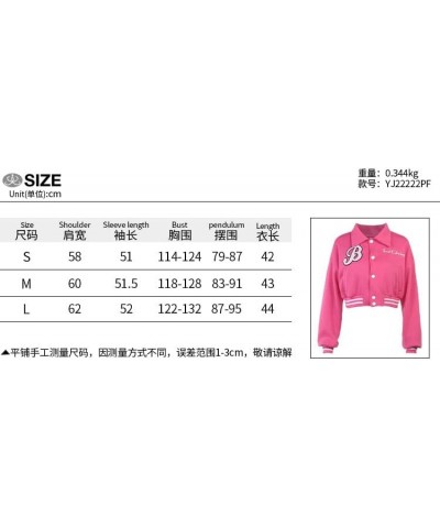 Varsity Jacket For Women Y2K Unisex Bomber Baseball Uniform Letter Embroidery Jacket Snap Colorblock Outwear Black $9.67 Jackets