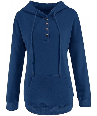 Hoodies for Women Hoodies Y2K Womens Oversized Hoodies Fleece Sweatshirts Long Sleeve Sweaters Pullover with Pocket 01-blue $...