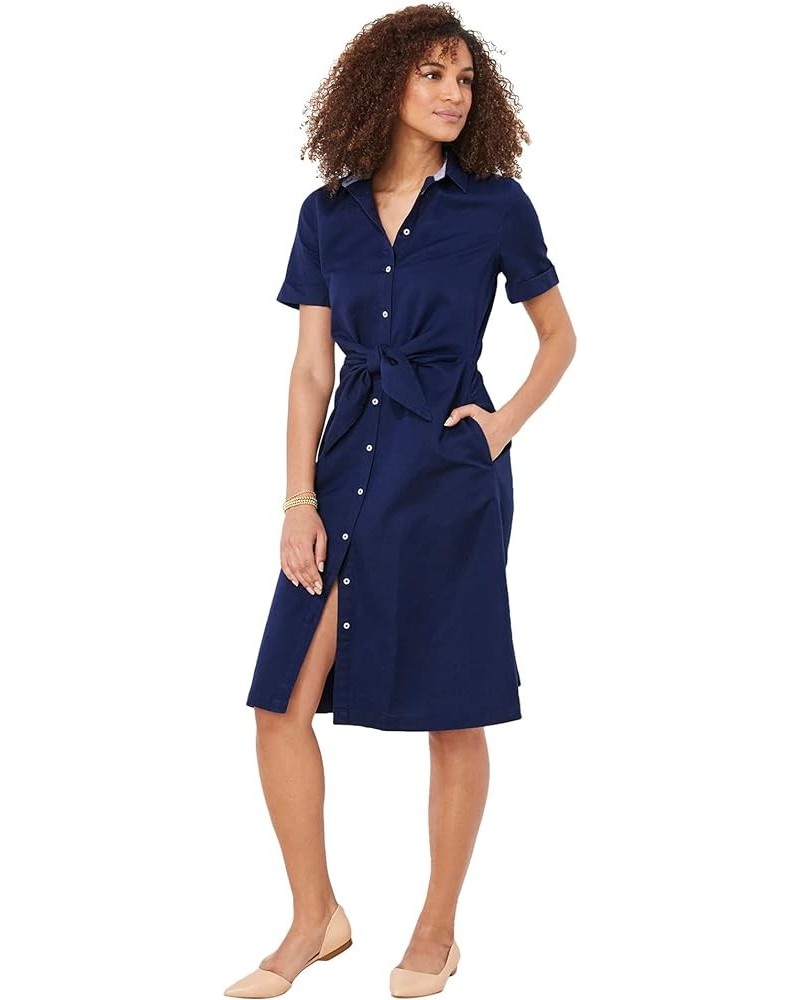 Women's Westerly Tie-Front Linen Dress Deep Bay $35.29 Dresses