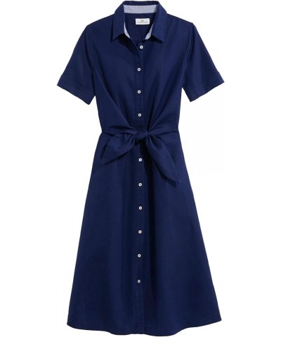 Women's Westerly Tie-Front Linen Dress Deep Bay $35.29 Dresses