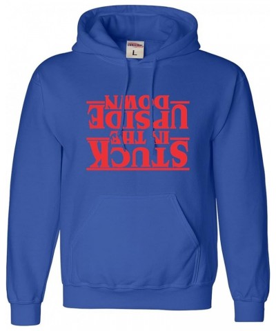 Stuck In The Upside Down Mens Women Youth Sweatshirt Hoodie Mens Royal $14.49 Hoodies & Sweatshirts