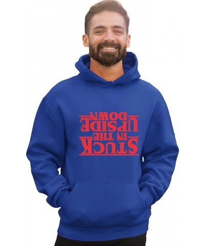 Stuck In The Upside Down Mens Women Youth Sweatshirt Hoodie Mens Royal $14.49 Hoodies & Sweatshirts