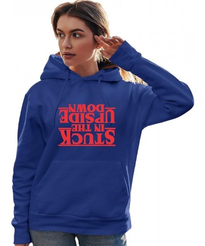 Stuck In The Upside Down Mens Women Youth Sweatshirt Hoodie Mens Royal $14.49 Hoodies & Sweatshirts