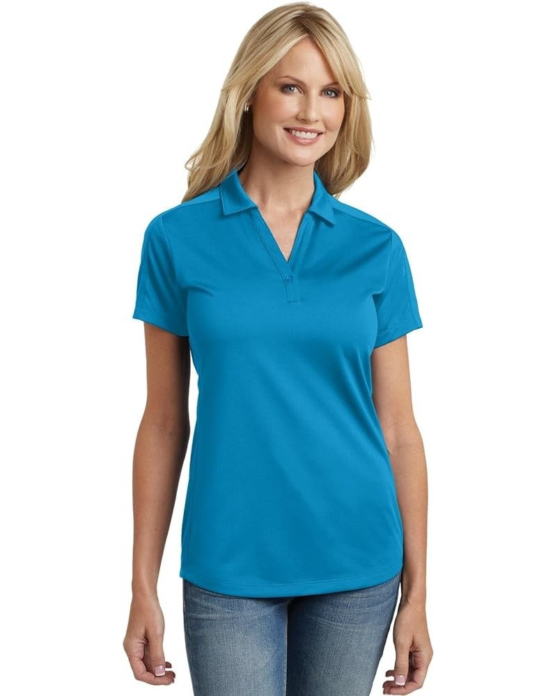 Ladies Diamond Jacquard Polo. L569 Blue Wake $10.81 Shirts