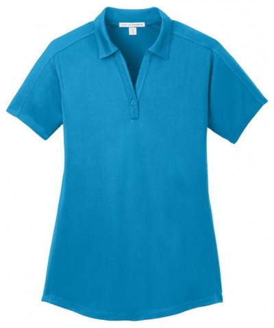 Ladies Diamond Jacquard Polo. L569 Blue Wake $10.81 Shirts