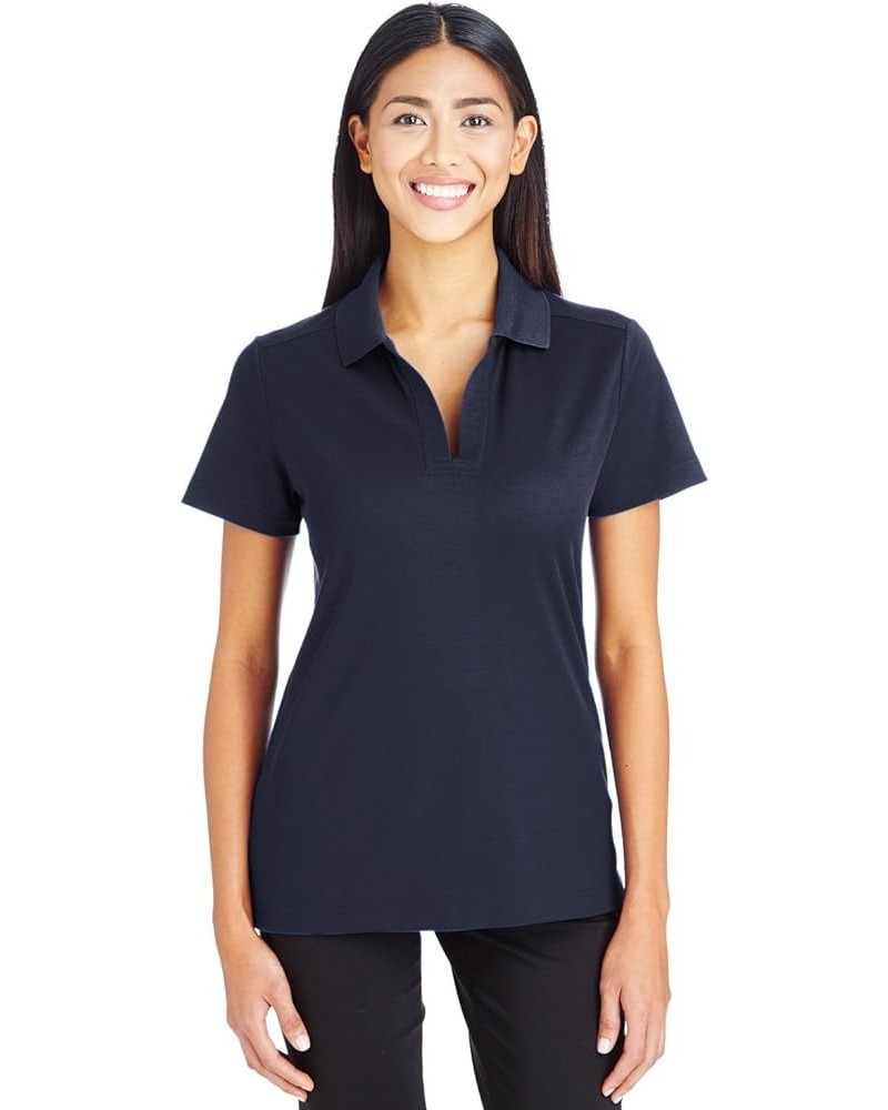 DG LDS HTHR PIMA SPT BLD POLO Navy $12.19 Shirts