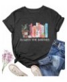 Banned Book Shirt Women Teacher Tshirt Book Lover Inspirational Gifts Funny Librarian Short Sleeve Tee Tops Grey $11.76 T-Shirts