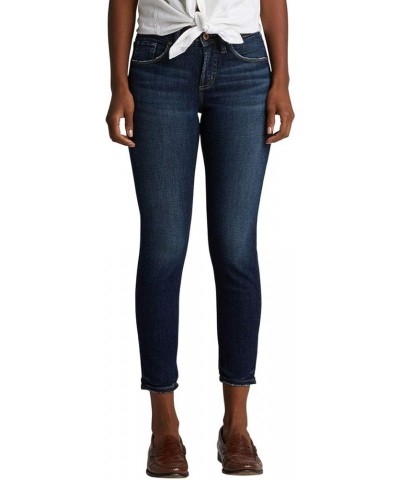 Women's Avery High Rise Curvy Fit Skinny Crop Jeans Dark Wash $23.63 Jeans