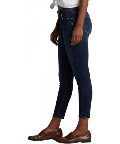 Women's Avery High Rise Curvy Fit Skinny Crop Jeans Dark Wash $23.63 Jeans