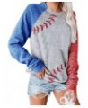 Baseball Pullover Tops for Women Raglan Long Sleeve Sweatshirt Casual Round Neck Blouse 1-gray $10.60 Hoodies & Sweatshirts