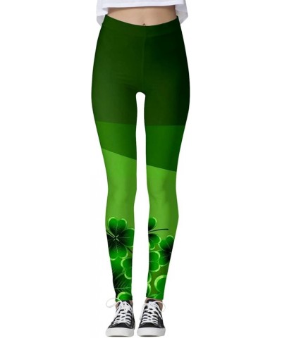 St. Patrick's Day Leggings for Women High Waist Shamrocks Yoga Pants Irish Green Workout Skinny Party Tights 4881-jdgyn-2-ag ...