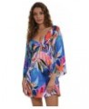 Women's Standard Short Sleeve Tunic Cover Up Dress Multi//Feelin' Fine Floral $10.07 Swimsuits