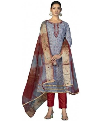 GJ Fashion Ready to Wear Indian Traditonal Designer Churidar Salwar Suit with Dupatta for Women Grey44. $30.52 Suits