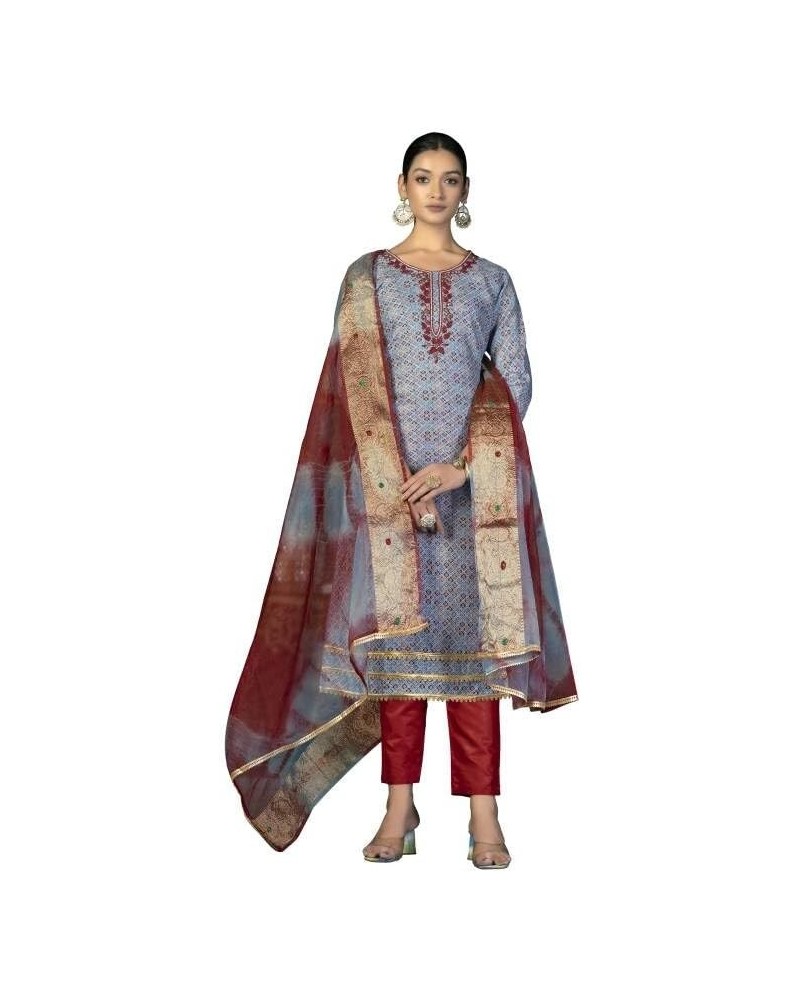 GJ Fashion Ready to Wear Indian Traditonal Designer Churidar Salwar Suit with Dupatta for Women Grey44. $30.52 Suits