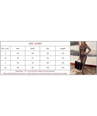 Women Y2k See Though Cover Up Dress Sheer Mesh Long Dress Knitted Swimwear Bikini Coverups Maxi Dress Beachwear B-skin Tone $...