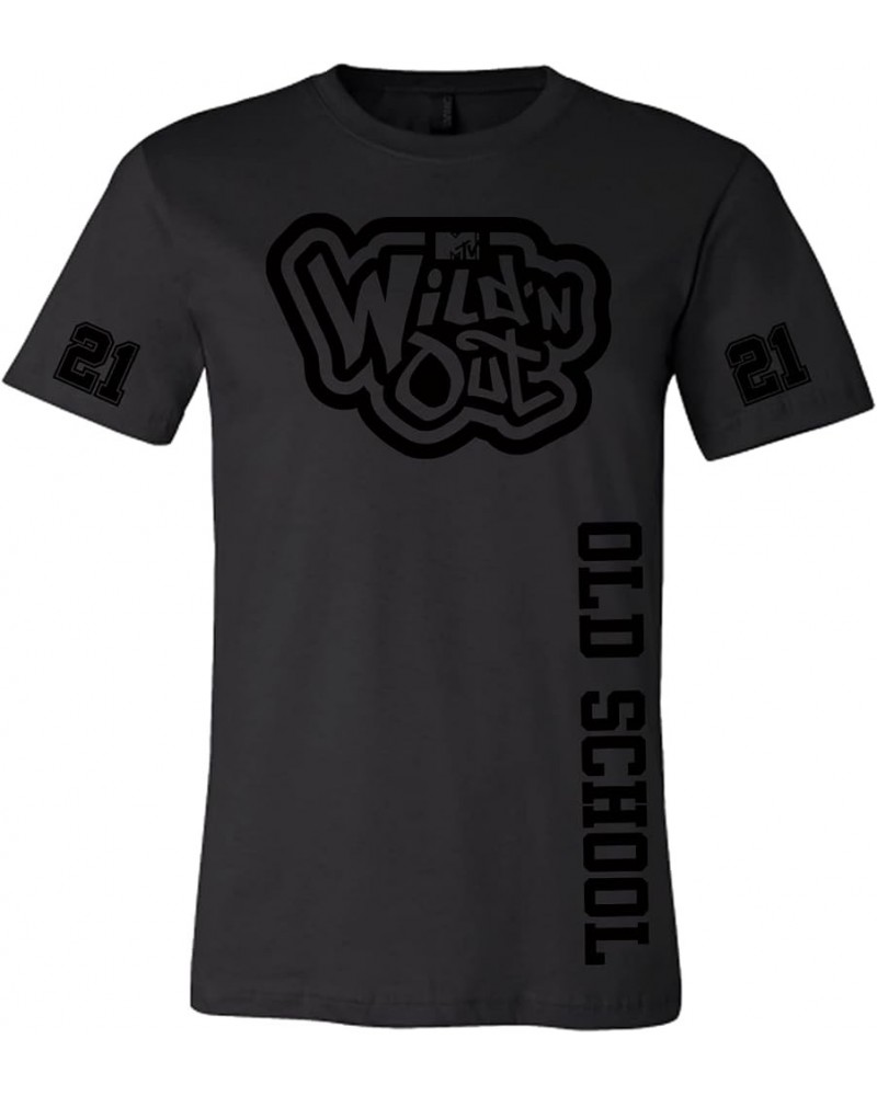 Wild 'N Out Black on Black Old School Side Short Sleeve T-Shirt Black $15.65 T-Shirts