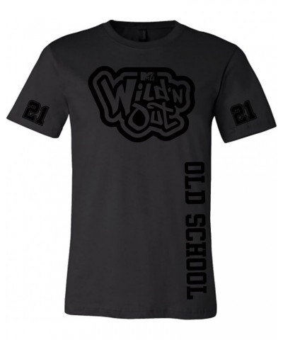 Wild 'N Out Black on Black Old School Side Short Sleeve T-Shirt Black $15.65 T-Shirts