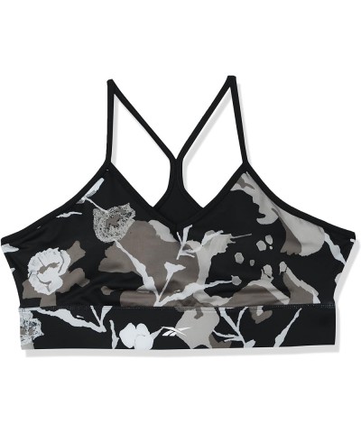 Women's Tri-Back Sports Bra, Light Support Black/Boulder Grey/All Over Print $17.22 Lingerie