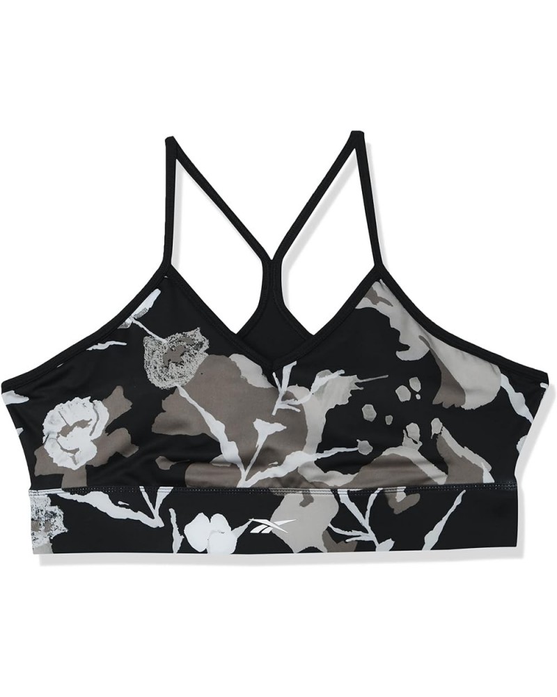 Women's Tri-Back Sports Bra, Light Support Black/Boulder Grey/All Over Print $17.22 Lingerie