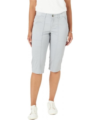 Women's Flex-to-go Utility Capri Pant Material Gray $21.39 Pants