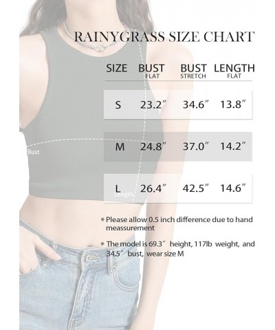 Ribbed Tank Tops for Women Great Stretchy Crop Tops for Women Trendy Soft Going Out Basic Comfortable Fit Cropped Tank Tops G...