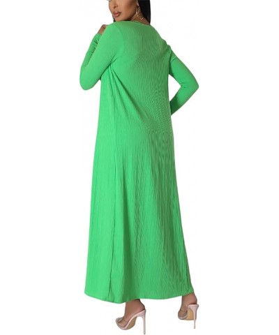 Women's 2 Piece Outfits Sexy Dress Long Kimono Cover ups Casual Matching Suit Club Cocktail Outwear 2023 9451 Green $23.21 Sw...