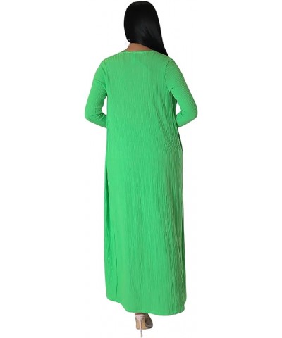 Women's 2 Piece Outfits Sexy Dress Long Kimono Cover ups Casual Matching Suit Club Cocktail Outwear 2023 9451 Green $23.21 Sw...