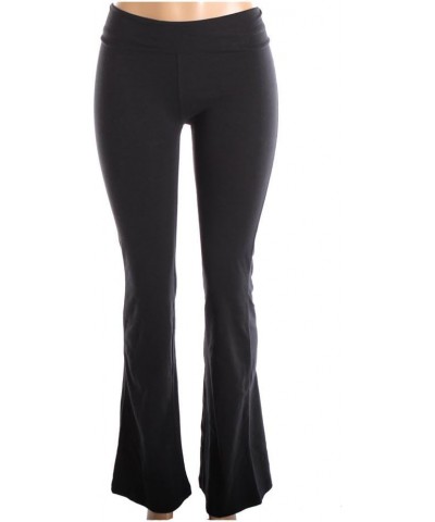 Women's Soft Comfy Cotton Spandex Yoga Sweat Lounge Gym Sports Athletic Pants Black $10.79 Pants