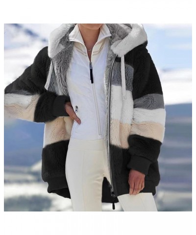 Winter Coats For Women 2023 Casual Jackets Fashion Clothes Holiday Clothing B Black $17.65 Jackets