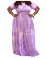 Womens Plus Size 2 Piece Dress Outfits Short Sleeve Bandage Wrap Empire Crop Tops and Skirt Sets 191 Purple $30.79 Suits