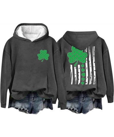 St Patricks Day Flag Hoodie Shamrock Irish Green Sweatshirt Shamrock American Flag Hoodie Ireland Sweatshirt V2-grey $9.20 Ho...