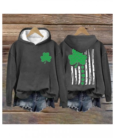 St Patricks Day Flag Hoodie Shamrock Irish Green Sweatshirt Shamrock American Flag Hoodie Ireland Sweatshirt V2-grey $9.20 Ho...