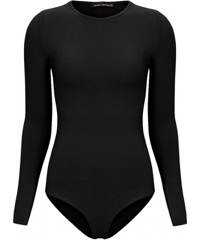 Hallo Long Sleeve Body Suit Black $9.66 Bodysuits