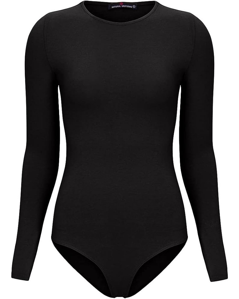 Hallo Long Sleeve Body Suit Black $9.66 Bodysuits