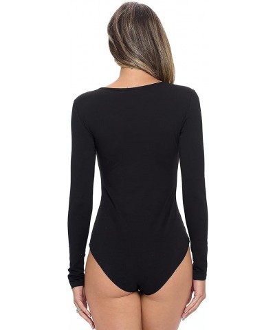 Hallo Long Sleeve Body Suit Black $9.66 Bodysuits