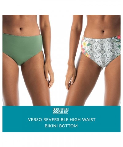 Verso Reversible High Waist Bikini Swim Bottom — Rollover Low Rise Option Monaco Multi 970 $16.89 Swimsuits