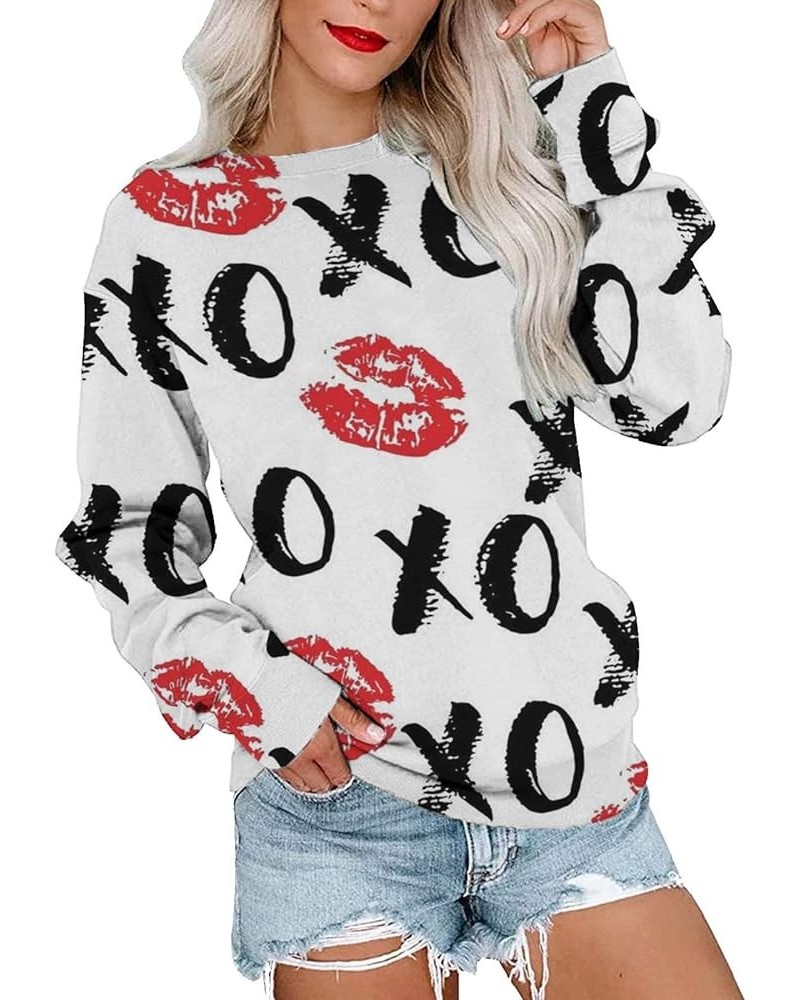 Womens Casual Crewneck Sweatshirts Long Sleeve Crew Neck Tunic Tops Loose Y2K Pullovers Pullovei-e $5.93 Hoodies & Sweatshirts