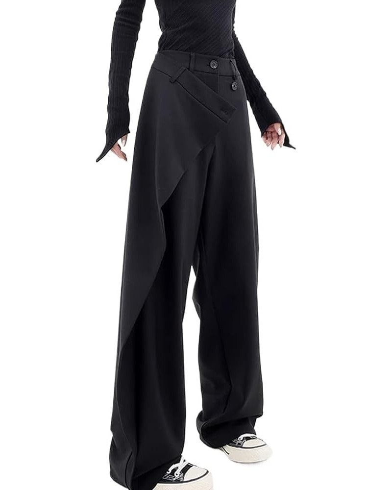 High Life Streetwear: Women's Boyfriend Jeans, Wide Leg, Baggy Fit, Punk Denim in Black Black $15.88 Jeans